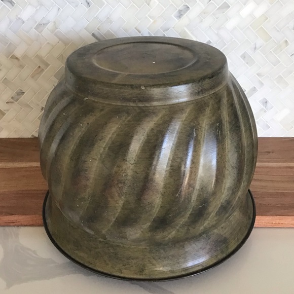 Decorative Green Distressed Metal Planter - Picture 3 of 4